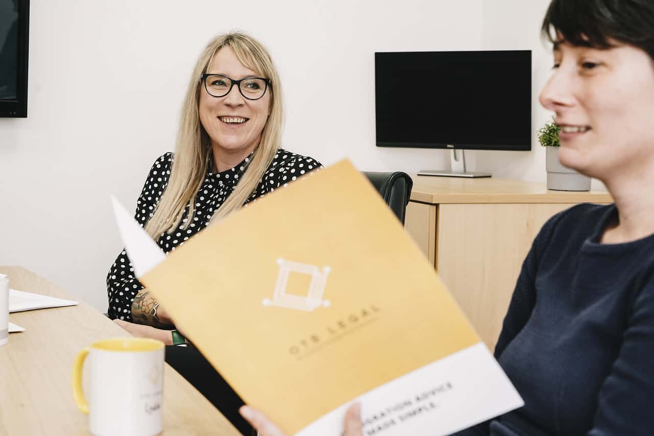 Sally & Lydia in Meeting