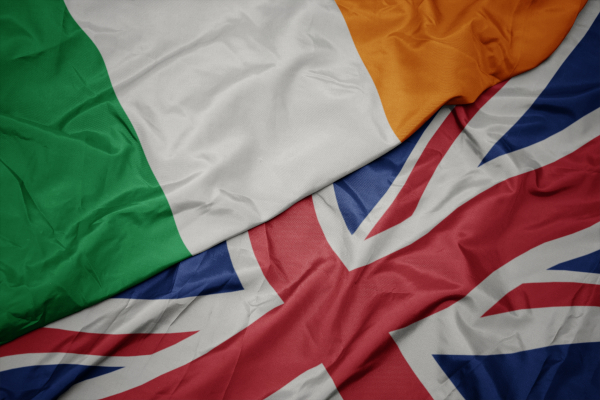 Irish and British Flag